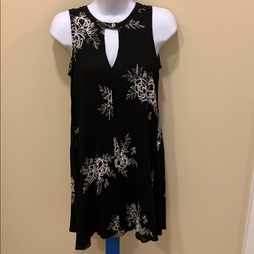 Black and White Floral Dress